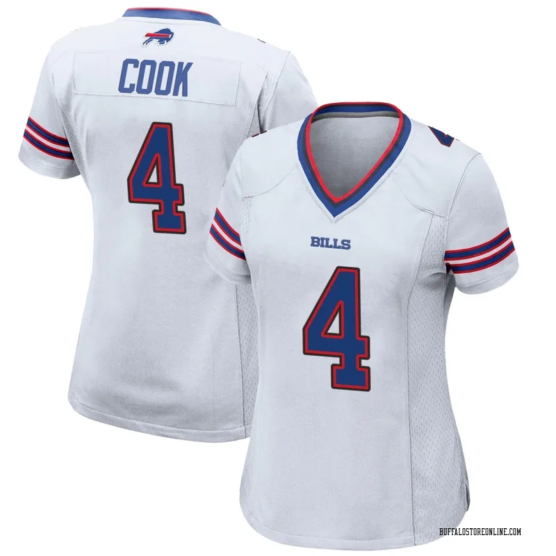White Women's James Cook Buffalo Bills Game Jersey