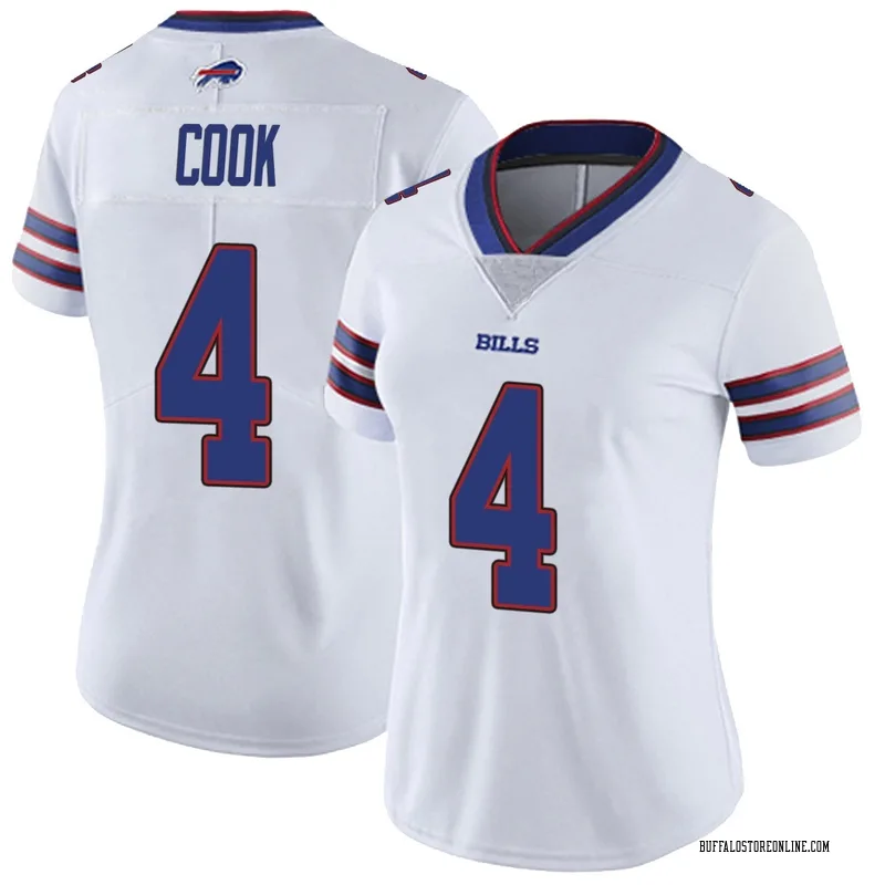 White Women's James Cook Buffalo Bills Limited Color Rush Vapor Untouchable Jersey