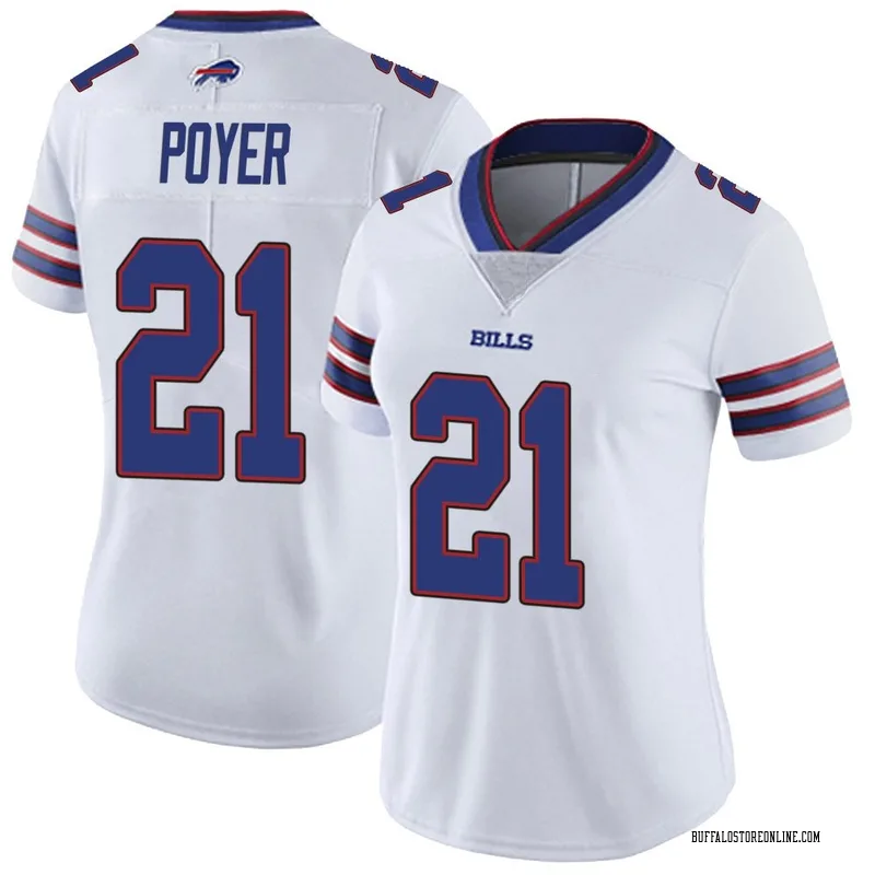 White Women's Jordan Poyer Buffalo Bills Limited Color Rush Vapor Untouchable Jersey