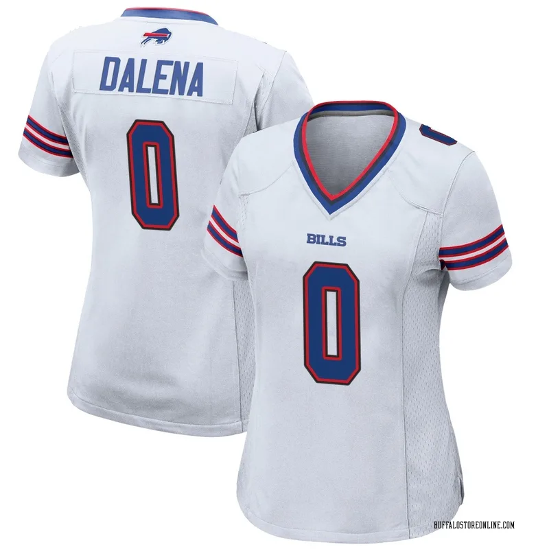 White Women's Mac Dalena Buffalo Bills Game Jersey