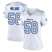 White Women's Matt Milano Buffalo Bills Game 2025 Rivalries Collection Jersey