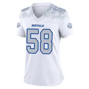 White Women's Matt Milano Buffalo Bills Game 2025 Rivalries Collection Jersey