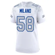 White Women's Matt Milano Buffalo Bills Game 2025 Rivalries Collection Jersey