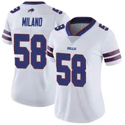 White Women's Matt Milano Buffalo Bills Limited Color Rush Vapor Untouchable Jersey