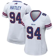White Women's Rickey Hatley Buffalo Bills Game Jersey