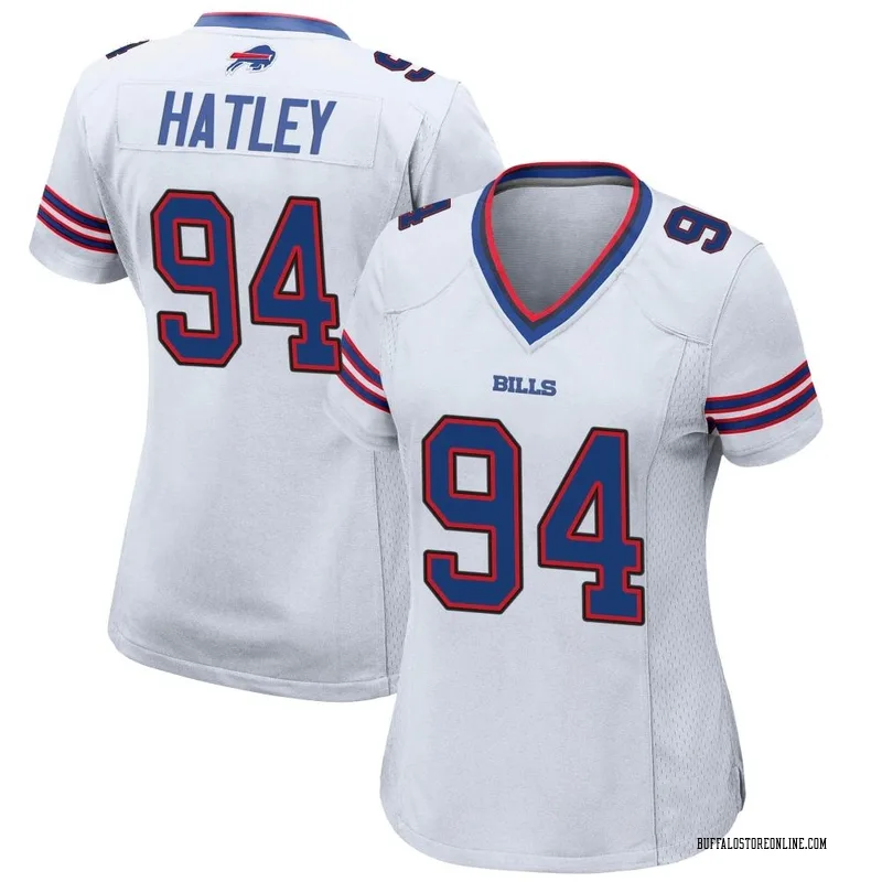White Women's Rickey Hatley Buffalo Bills Game Jersey
