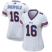White Women's Trent Sherfield Buffalo Bills Game Jersey