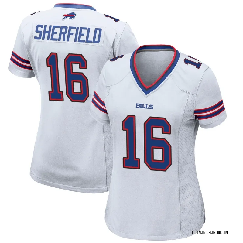 White Women's Trent Sherfield Buffalo Bills Game Jersey