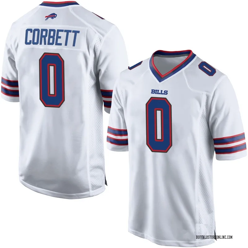 White Youth Austin Corbett Buffalo Bills Game Jersey