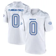 White Youth Demetrius Flannigan-Fowles Buffalo Bills Game 2025 Rivalries Collection Jersey