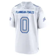 White Youth Demetrius Flannigan-Fowles Buffalo Bills Game 2025 Rivalries Collection Jersey