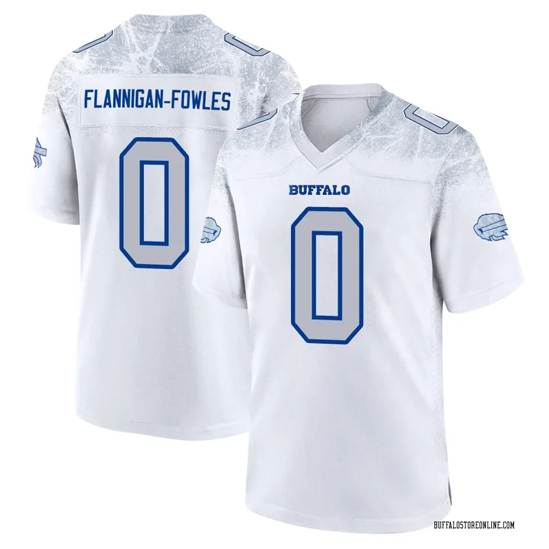 White Youth Demetrius Flannigan-Fowles Buffalo Bills Game 2025 Rivalries Collection Jersey