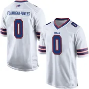 White Youth Demetrius Flannigan-Fowles Buffalo Bills Game Jersey
