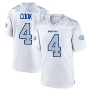 White Youth James Cook Buffalo Bills Game 2025 Rivalries Collection Jersey