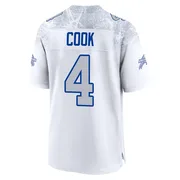 White Youth James Cook Buffalo Bills Game 2025 Rivalries Collection Jersey