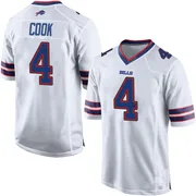 White Youth James Cook Buffalo Bills Game Jersey