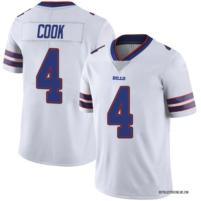 White Youth James Cook Buffalo Bills Limited Color Rush Vapor Untouchable Jersey