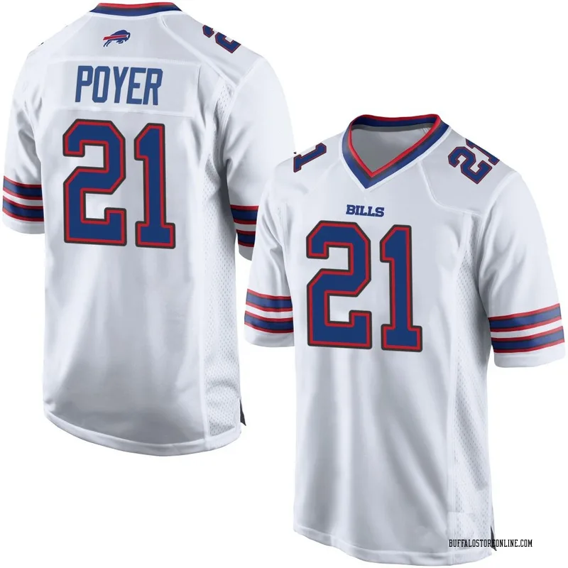 White Youth Jordan Poyer Buffalo Bills Game Jersey
