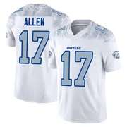 White Youth Josh Allen Buffalo Bills Limited 2025 Rivalries Collection Jersey