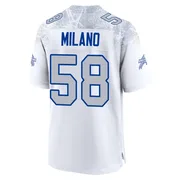 White Youth Matt Milano Buffalo Bills Game 2025 Rivalries Collection Jersey