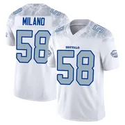 White Youth Matt Milano Buffalo Bills Limited 2025 Rivalries Collection Jersey