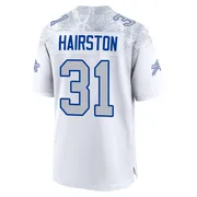 White Youth Maxwell Hairston Buffalo Bills Game 2025 Rivalries Collection Jersey