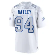 White Youth Rickey Hatley Buffalo Bills Game 2025 Rivalries Collection Jersey