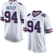 White Youth Rickey Hatley Buffalo Bills Game Jersey