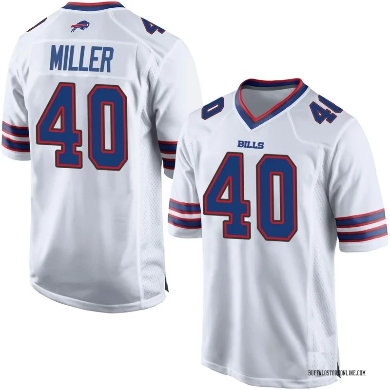 Kyle Williams  Men Whi te Royal Rush Jersey Bills 